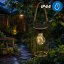 Solárna záhradná lampa LED závesná lampáš DORA IP44 3000K LUMILED