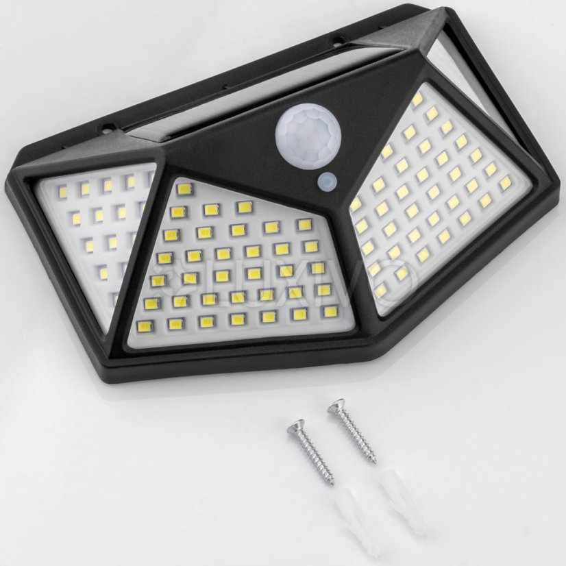 Solárne reflektory LED Halogénová záhradná lampa 6500K IP65 Senzor pohybu a súmraku VERIS LUMILED