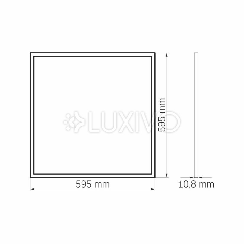 Panel LED zapustený zapustený 60x60 40W 5200lm 4000K neutrálna biela Videx
