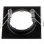 Svietidlo HALOGEN na zapustenú montáž Pevné štvorcové svietidlo PAVO Black Sheet MR16 GU10