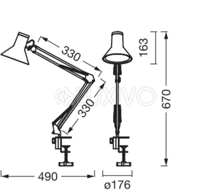 LED stolná lampa 9W 393lm 3000K Teplá stmievateľná