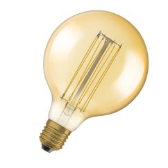 Dekoratívna LED žiarovka E27 G125 5,8W = 40W 470lm 2200K Warm 320° Filament Dimmable OSRAM Vintage 1906