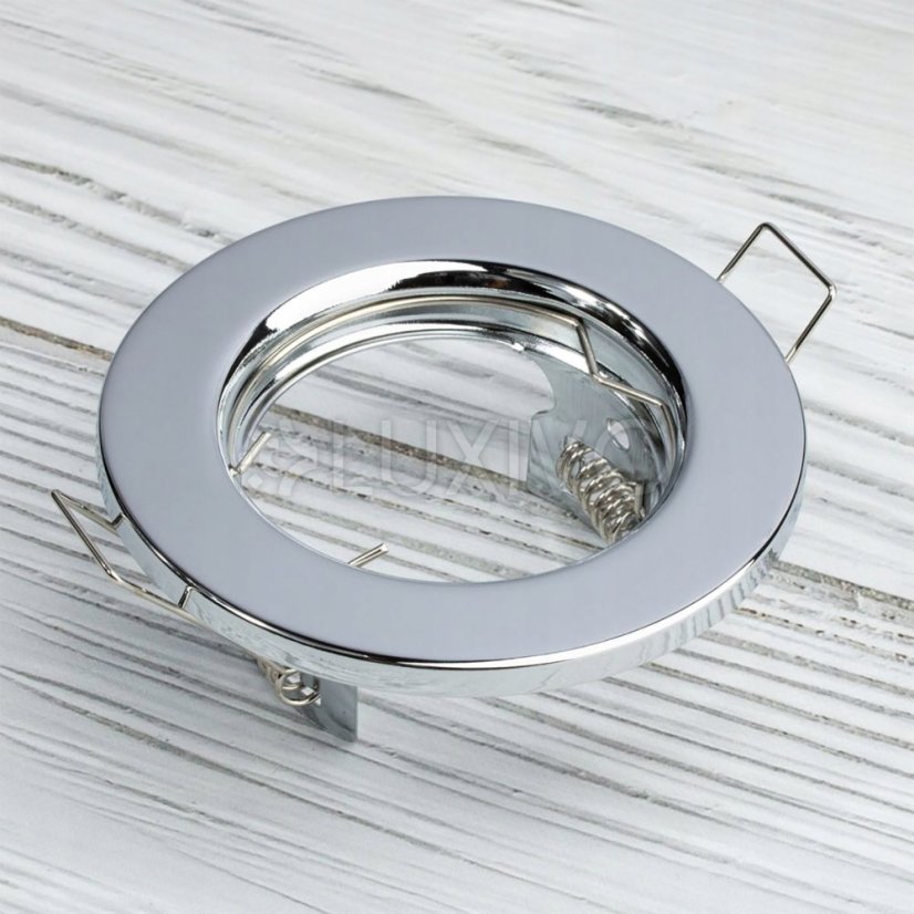 Svietidlo HALOGEN Pod omietku Pevné okrúhle ARDALI Chrómový plech MR16 GU10