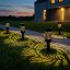 5x Solárna záhradná lampa LED 2700K zapichovací stĺpik priehľadný CAREX LUMILED