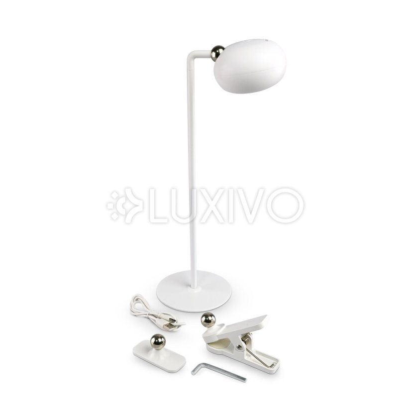 LED stolová lampa nočná 3W 300lm 5500K studená biela stmievateľná Videx