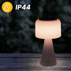 Solárna záhradná LED stojaca stolová lampa USB-C 3-farebná stmievateľná