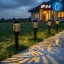 5x Solárna záhradná lampa LED 2700K zapichovací stĺpik priehľadný CAREX LUMILED