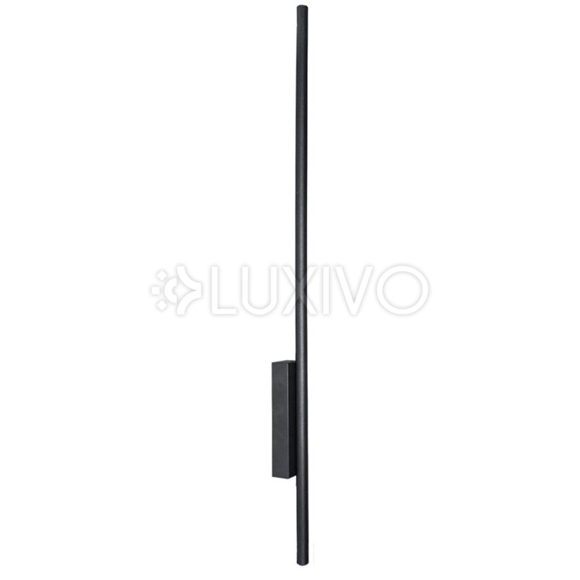 LED nástenné svietidlo LUNA BLACK Metal 120cm moderný štýl IP54