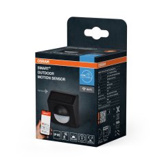Vonkajší solárny bezdrôtový senzor pohybu 120° IP65 USB-C sivý SMART WiFi 2.4GHz Osram