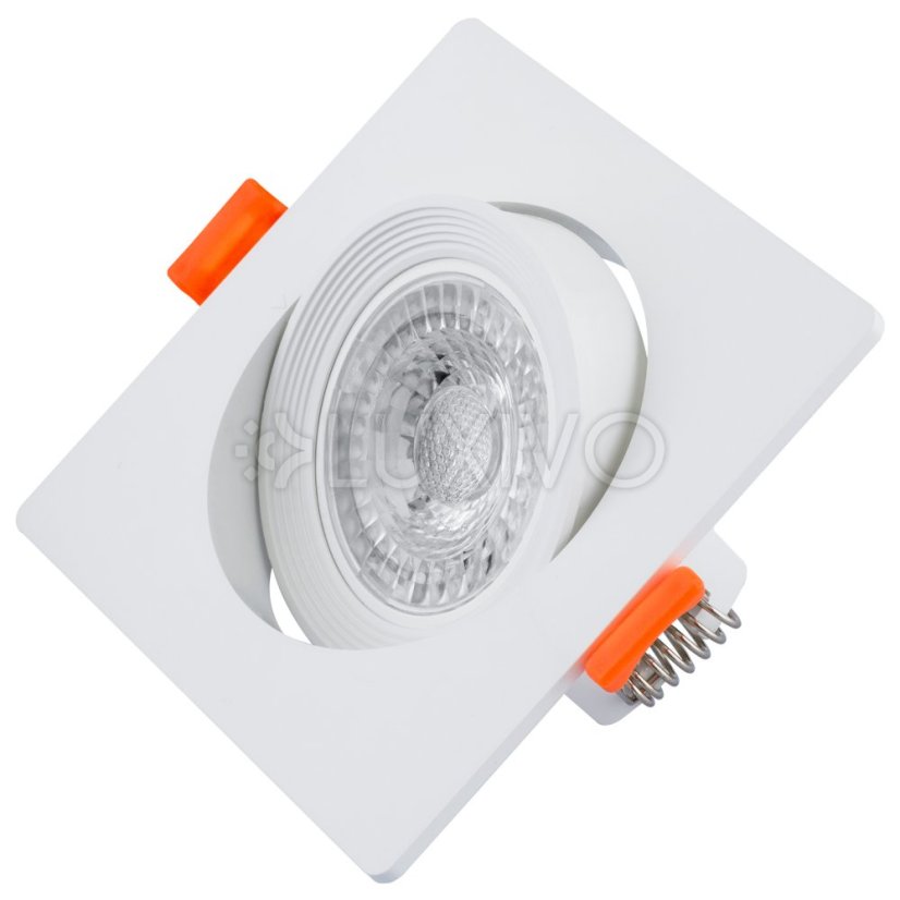 Halogénové svietidlo na zapustenú montáž Hranaté biele GU10 MR16 VENTUS Lumiled