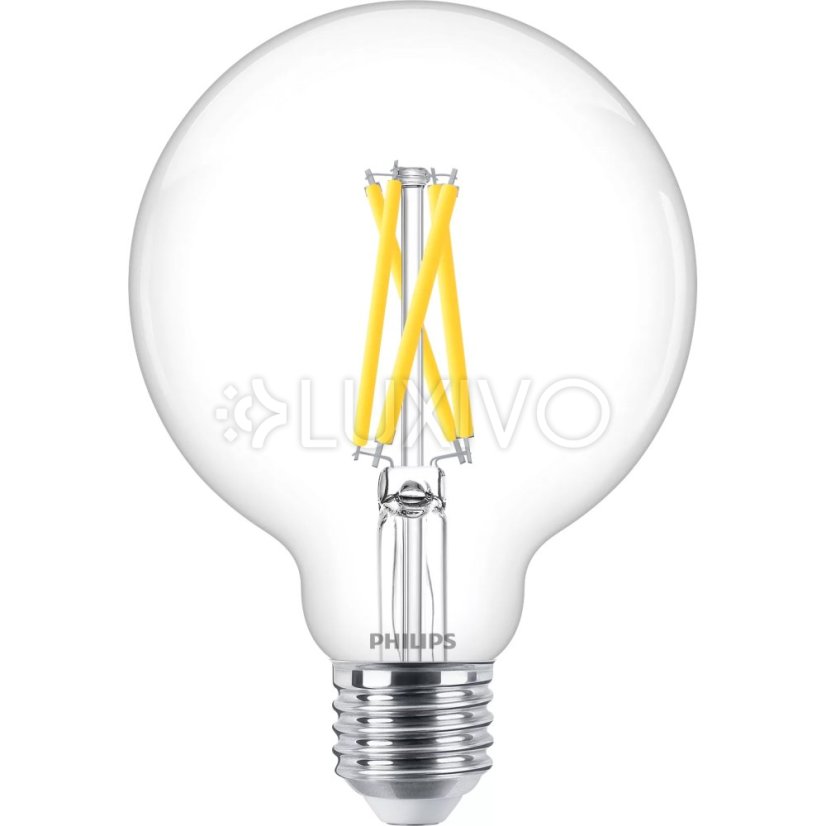 LED žiarovka E27 G93 5,9W = 60W 806lm 2700 Warm Filament PHILIPS Stmievateľná žiarovka