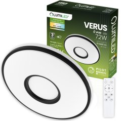 LED povrchová svietidlo VERUS 72W CCT biely okrúhly 50cm + LUMILED PILOT