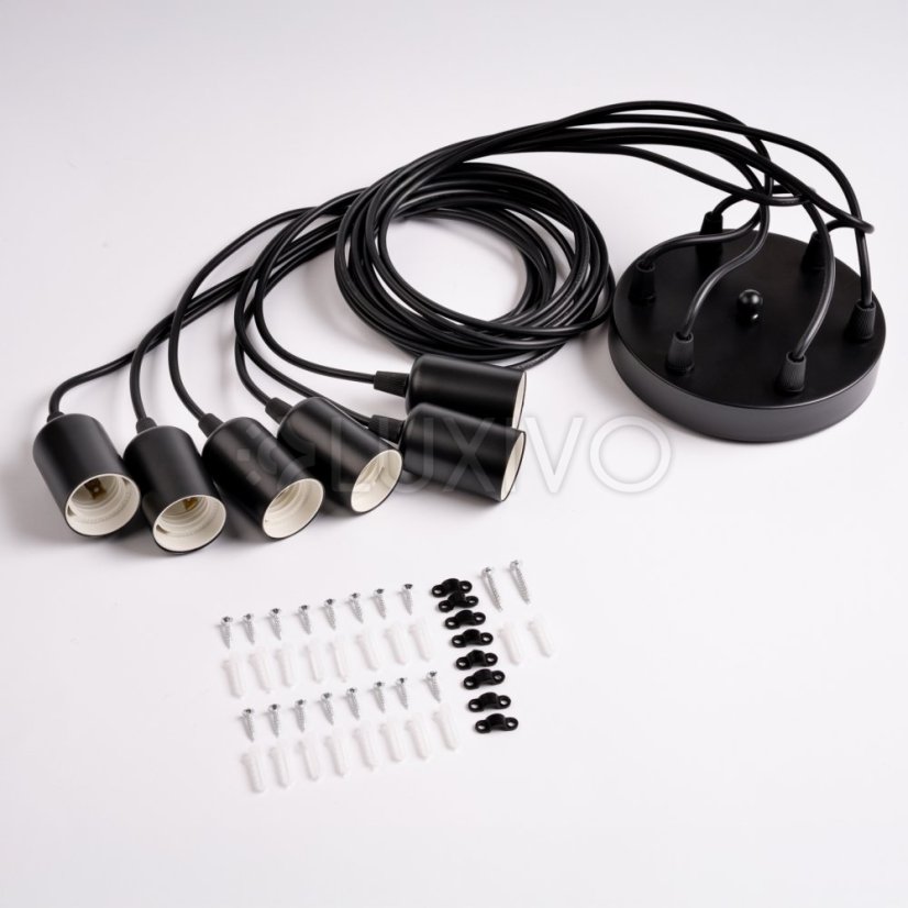 Závesná stropná lampa ARANE pavúk 6 ramien pre LED 6x E27 LUMILED