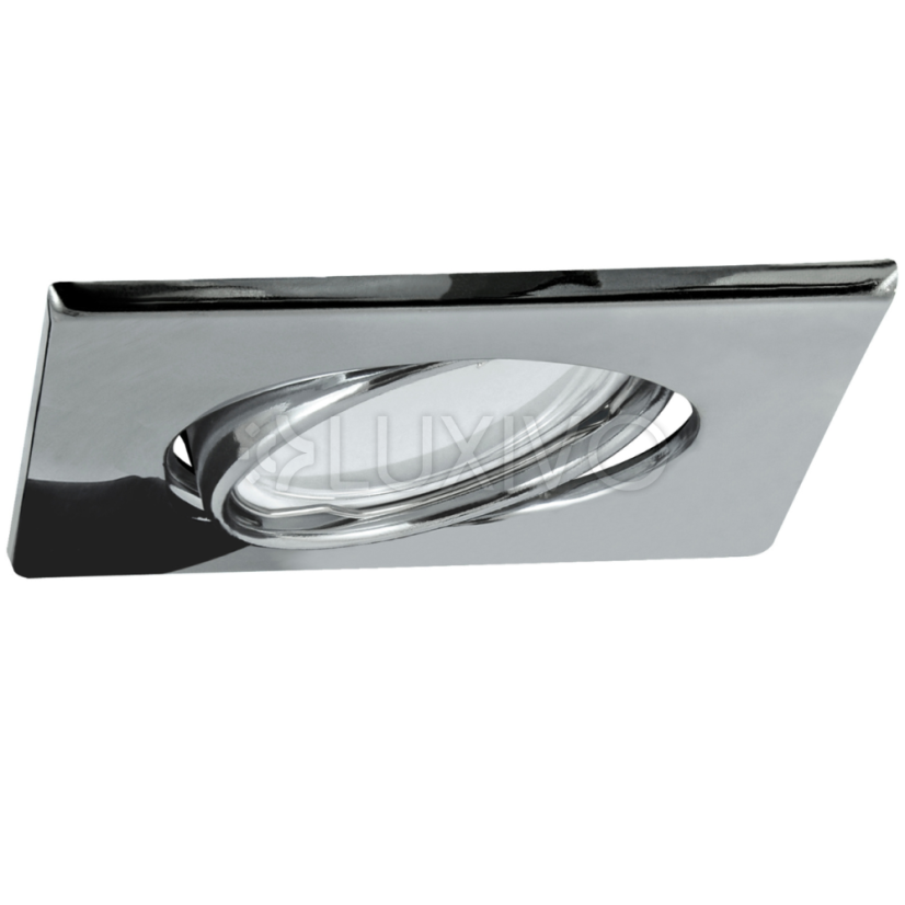 3x Zapustené svietidlo + 3x LED žiarovka 3, 5W 250lm 3000K teplá chróm OLIN Sanico Goldlux
