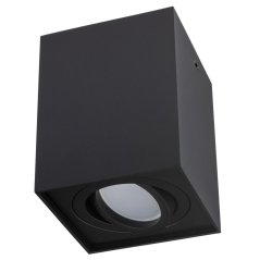 HALOGEN Spot Tube Movable AMAT-L GU10 Square Black 115mm LUMILED pre povrchovú montáž