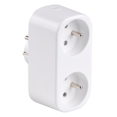 Dvojzásuvka inteligentná so spínačom 16A 3680W SMART WiFi Sanico Goldlux