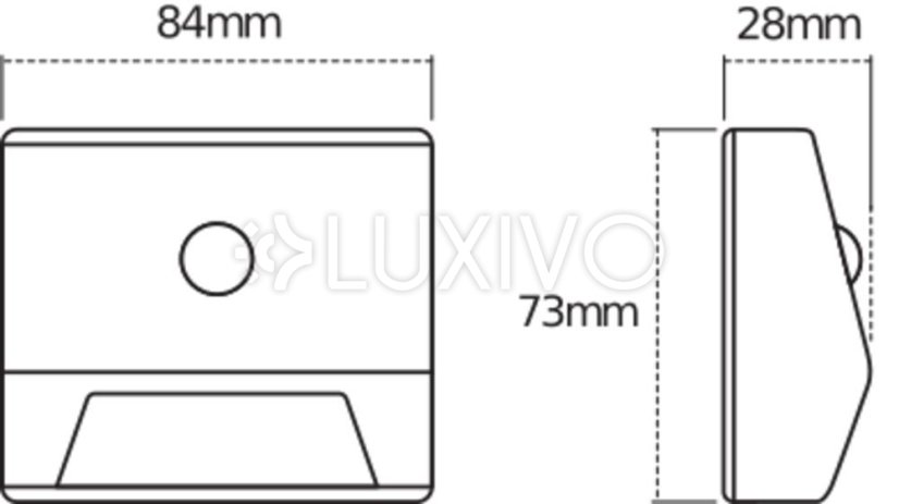 LED schodiskové svetlo na batérie so senzorom pohybu a súmraku 0, 25W 4000K neutrálna 10lm strieborné IP54 NIGHTLUX Osram