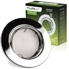 Svietidlo HALOGEN na zapustenú montáž Pohyblivé okrúhle svietidlo AURELI Chrome Sheet MR16 GU10