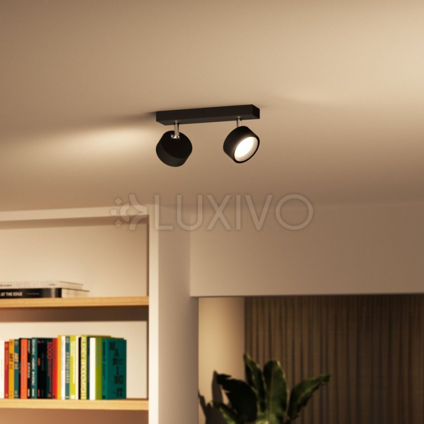 LED reflektorová stropná lampa 11W 1100lm 2700K Black Brother Philips