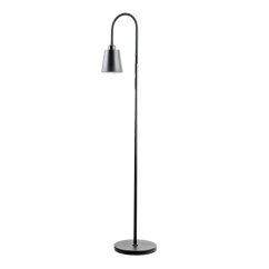 Lampa stojaca podlahová stolová LED E27 čierna s reguláciou výšky Kalso Lumiled