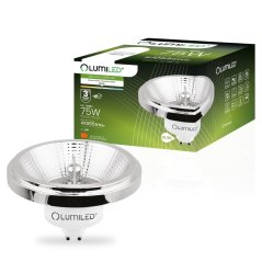 LED žiarovka GU10 Reflector ES111 10W = 75W 1055lm 4000K Neutrálna 24° Strieborná LUMILED