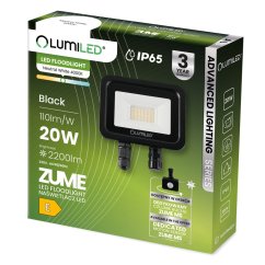 LED reflektor ZUME 20W 2200lm 4000K IP65 Black Advanced Lighting Series LUMILED