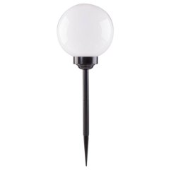 Solárna záhradná lampa LED 6500K IP44 30cm - biela guľa ATRIS LUMILED