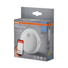 Bezdrôtový detektor dymu so sirénou 85dB biely Osram SMART WiFi