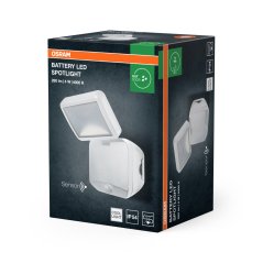 LED reflektor batériový 4W 260lm 4000K IP54 biely so senzorom pohybu a súmraku Osram