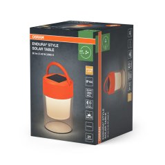 Solárna stojacia záhradná lampa LED lampáš 0, 42W 20lm 3000K teplá stmievateľná oranžová IP44 Endura Osram