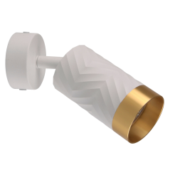 Nástenné a stropné bodové svietidlo GU10 White Gold ARRAS Sanico Goldlux