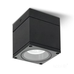 Záhradná vonkajšia bodová lampa GU10 čierna IP54 Querk