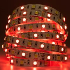 LED pásik 12V 72W 300LED 5050 RGB + studený 10mm 5m