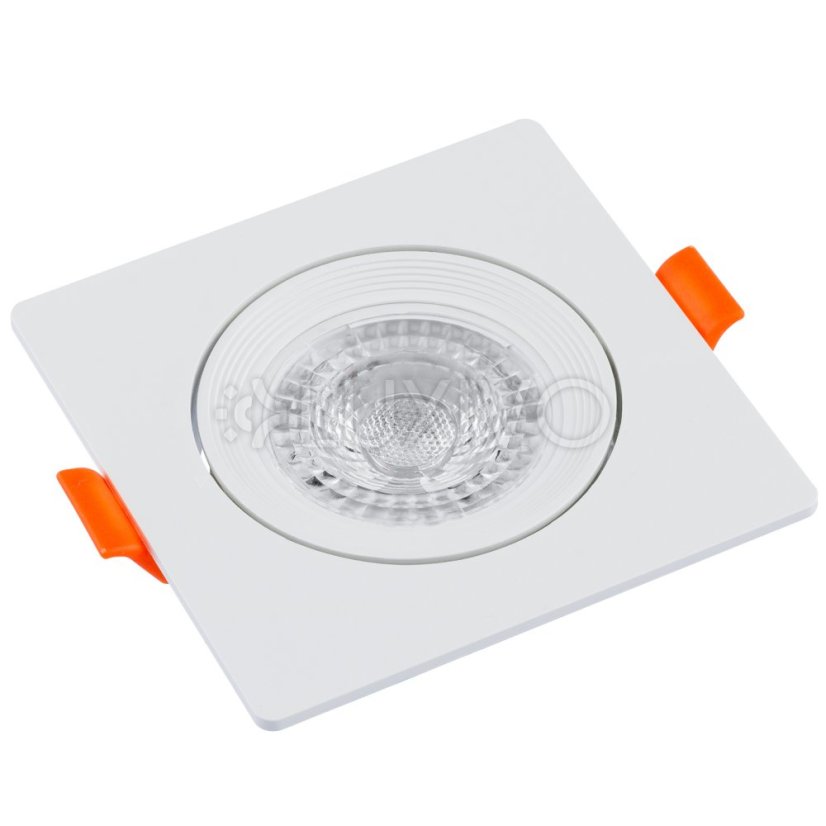 Halogénové svietidlo na zapustenú montáž Hranaté biele GU10 MR16 VENTUS Lumiled