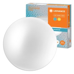 Stropné svietidlo LED s povrchovou montážou 12W 900lm 3000K Teplá IP44 Biela Ledvance