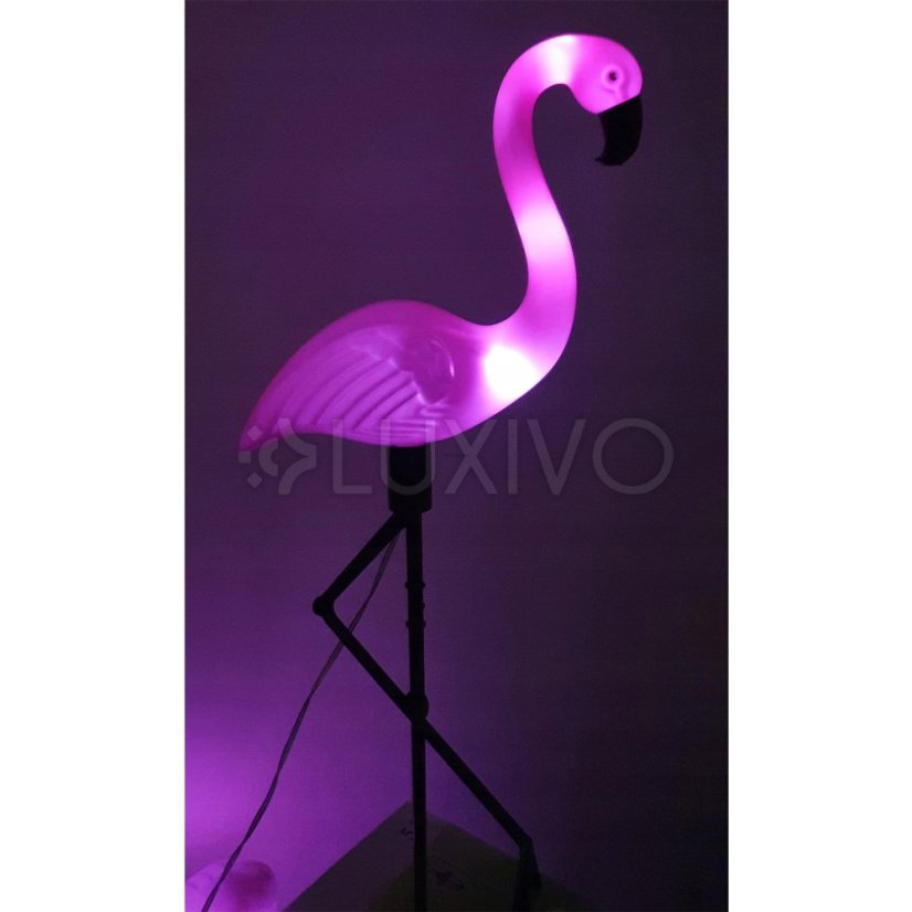 3x LED záhradná lampa Flamingos 54cm