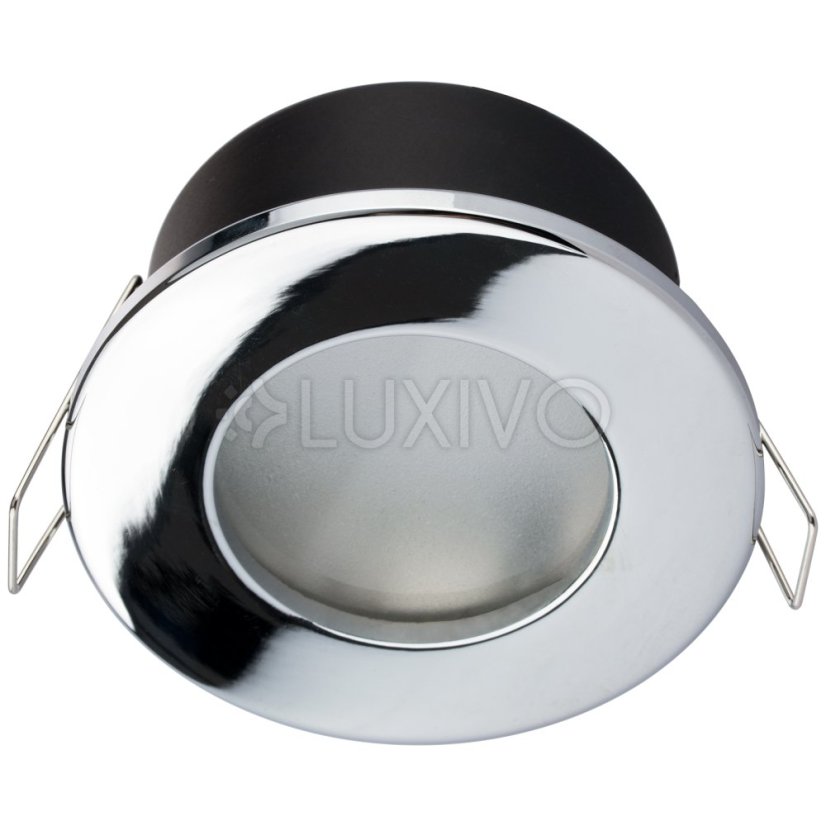 HALOGEN svietidlo na zapustenie do kúpeľne hermetické AQUS GU10 LUMILED chróm IP44 FIXED
