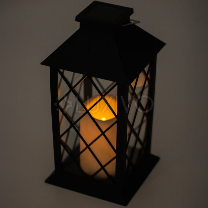 LED solárna záhradná lampa LIRIO Závesná lucerna 28cm LUMILED