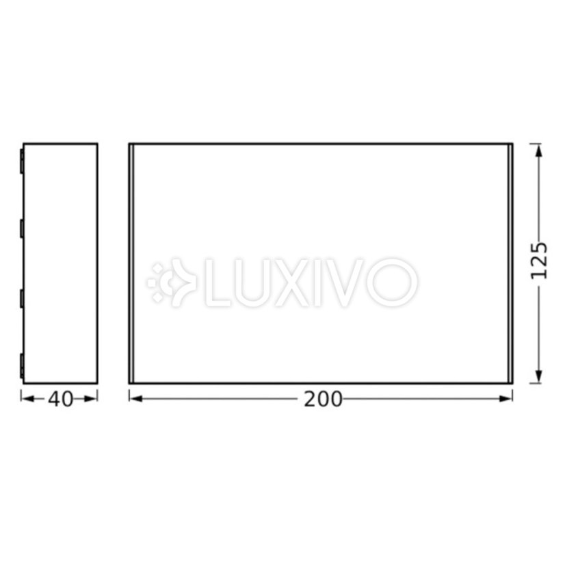 Vonkajšie nástenné svietidlo LED 7W 330lm 3000K teplá biela sivé IP65 Endura Osram