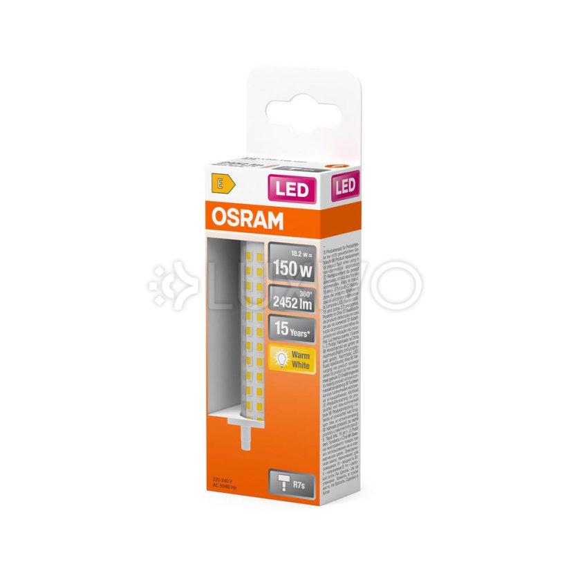LED žiarovka R7s 118mm 19W = 150W 2452lm 2700K Warm 360° OSRAM STAR