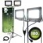 Reflektor LED Halogén lampa 2 x 100W na statíve GLAREX 4000K LUMILED