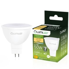 Žiarovka LED GU5.3 reflektor MR16 6W = 50W 612lm 3000K teplá 120° 12V LUMILED