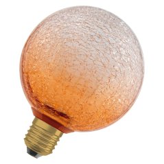 LED žiarovka E27 guľa mrazivá 3, 5W 300lm 2700K teplá dekoračná oranžová Osram
