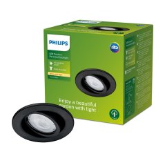 Skryté svietidlo GU10 Black HERMETIC IP65 Fresco Philips