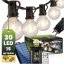 Solárna záhradná girlanda 30x LED dekoračné guličky 15, 05m 2700K teplá biela + diaľkové Lumiled