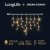 LongLife led svetelná záclona vonkajšia flash - 150led - 9m teplá biela / flash prebliknutie teplá biela - biely kábel