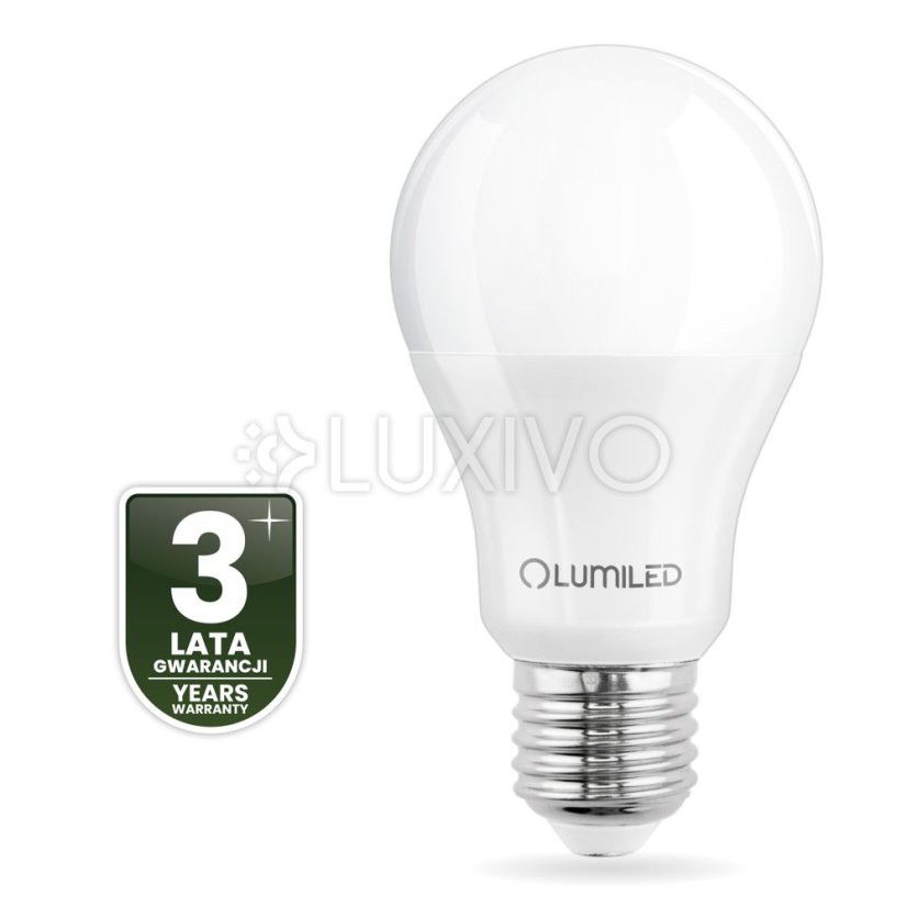 LED žiarovka E27 A60 10W = 75W 1055lm 3000K Warm 260° LUMILED