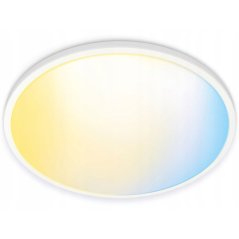LED stropné svietidlo na povrch 14W 1300lm 2700-6500K TW 24,2cm biele okrúhle Smart SMART WiFi Bluetooth aplikácia Superslim WiZ