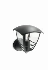 CREEK myGarden E27 IP44 LED fasádne nástenné svietidlo čierne PHILIPS