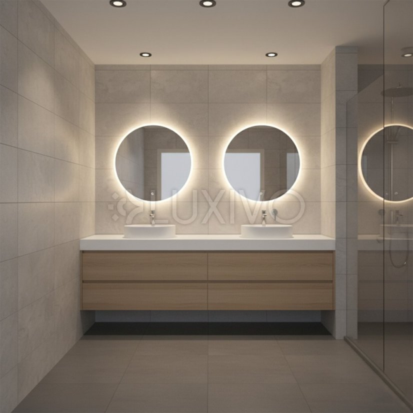 Svietidlo HALOGEN Skrytý kúpeľňový podhľad Hermetický AQUS GU10 LUMILED Black IP44 FIXED